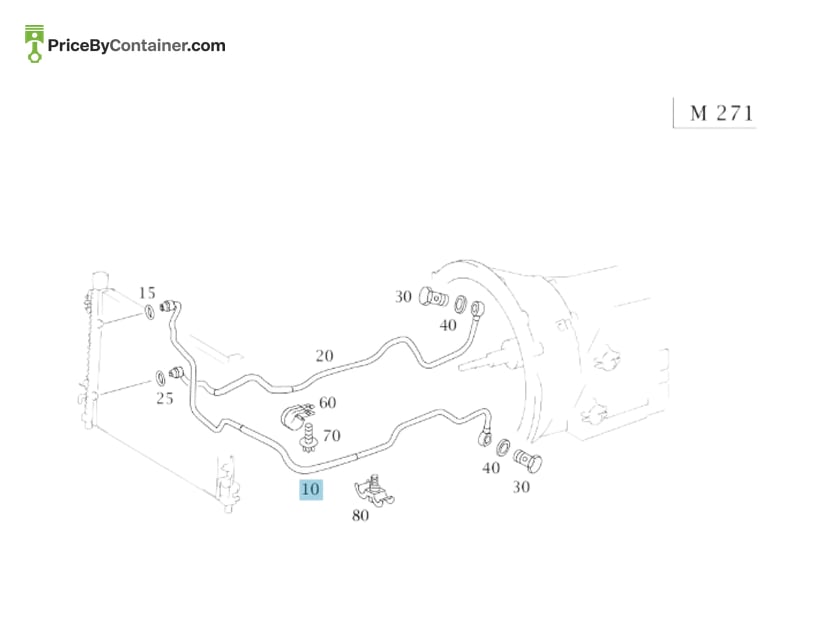 MERCEDES-BENZ 1712703196 — MERCEDES BENZ GENUINE LINE A1712703196