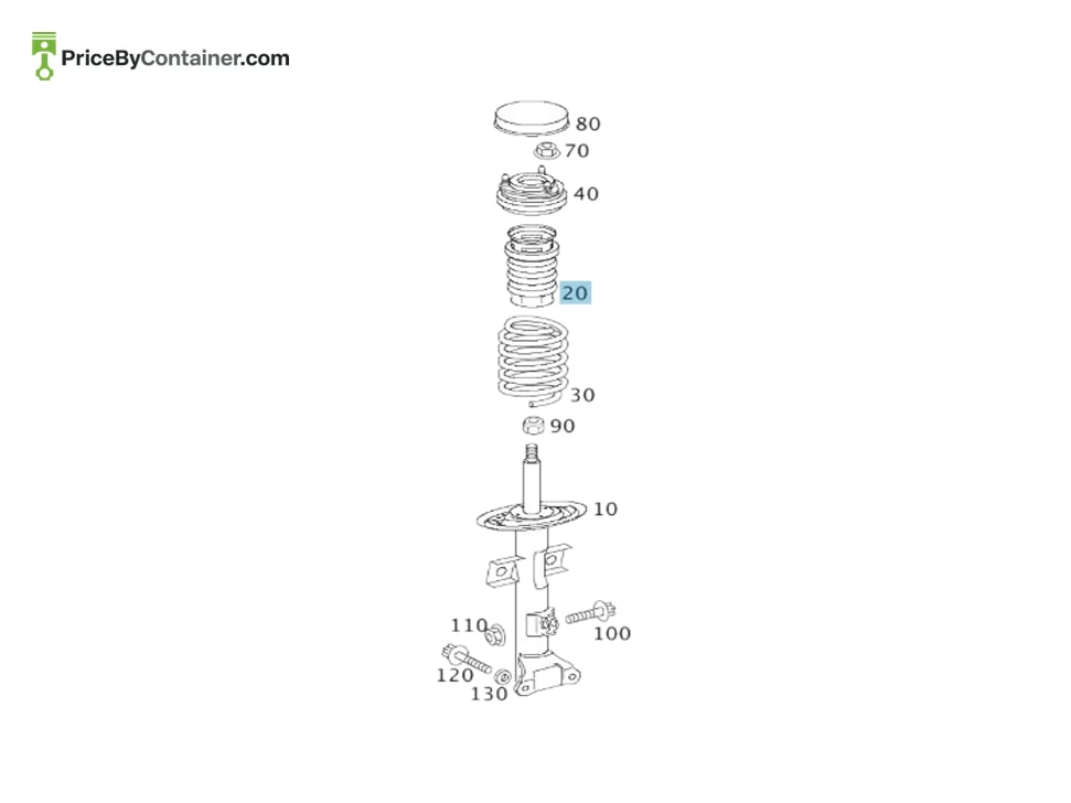 MERCEDES-BENZ 1713200144 — MERCEDES BENZ GENUINE BUFFER STOP A1713200144