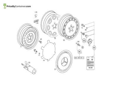 MERCEDES-BENZ 1714012794 — Mercedes-Benz Genuine BALANCE WEIGHT 1714012794