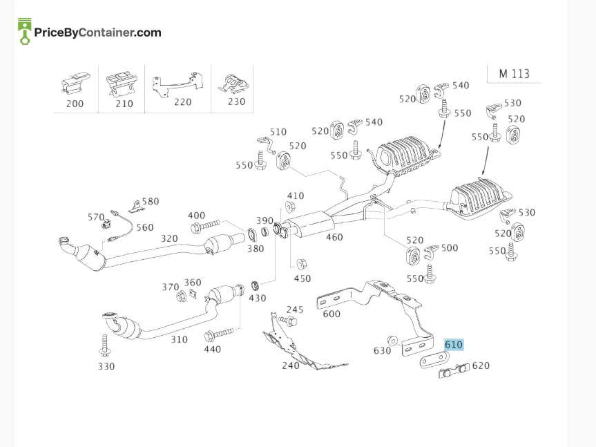 MERCEDES-BENZ 1714920018 — MERCEDES BENZ GENUINE BRACKET A1714920018