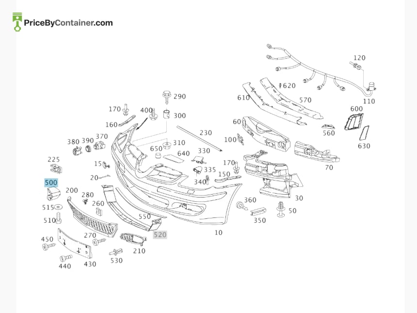MERCEDES-BENZ 1715050630 — MERCEDES BENZ GENUINE WHEEL LINER FR LH A1715050630