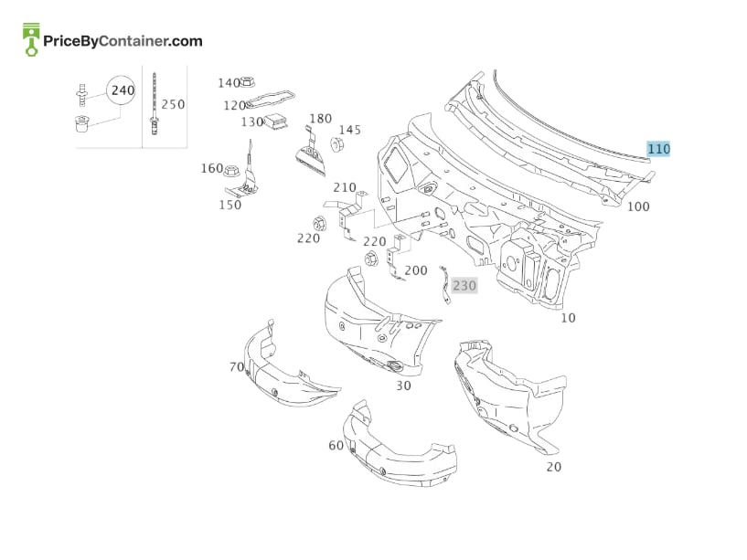 MERCEDES-BENZ 1716260198 — MERCEDES BENZ GENUINE SEAL A1716260198