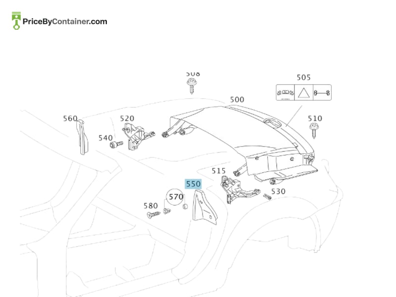 MERCEDES-BENZ 1716730138 — MERCEDES BENZ GENUINE FACING A1716730138