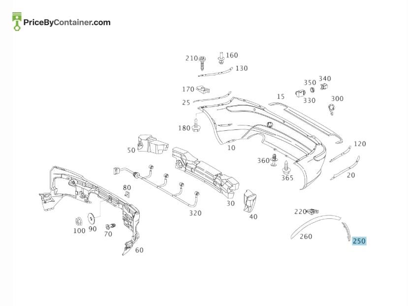 MERCEDES-BENZ 17169011309999 — MERCEDES BENZ GENUINE COVER A17169011309999