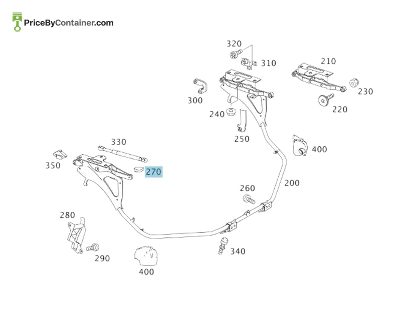 MERCEDES-BENZ 1717580140 — MERCEDES BENZ GENUINE DAMPING A1717580140