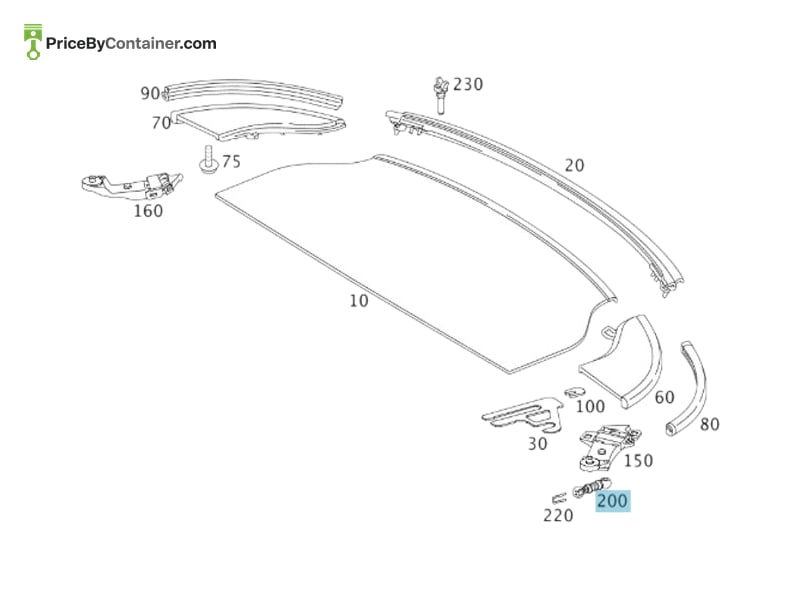 MERCEDES-BENZ 1717900259 — MERCEDES BENZ GENUINE PULLROD A1717900259