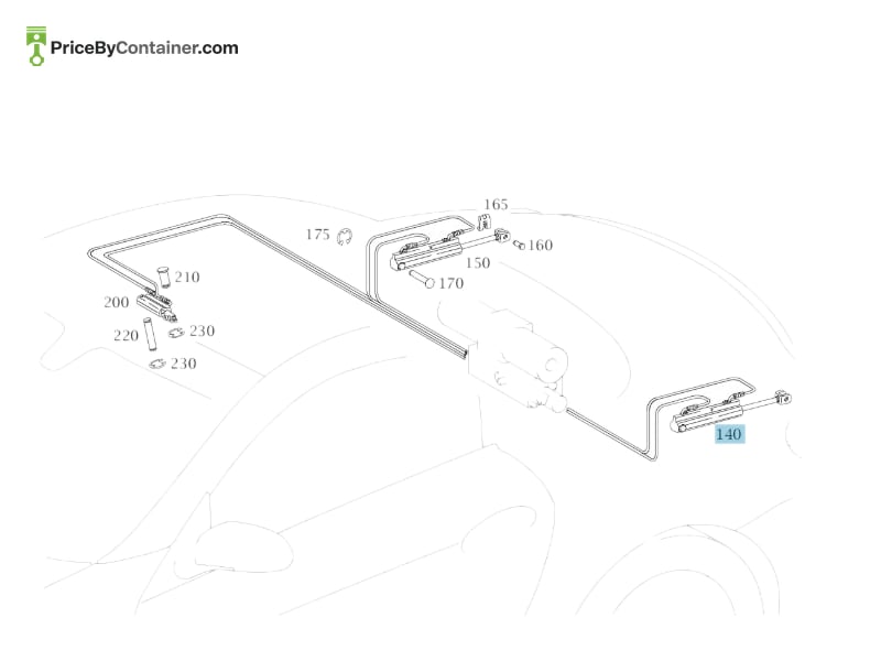 MERCEDES-BENZ 1718000372 — MERCEDES BENZ GENUINE DOORCYLINDER A1718000372