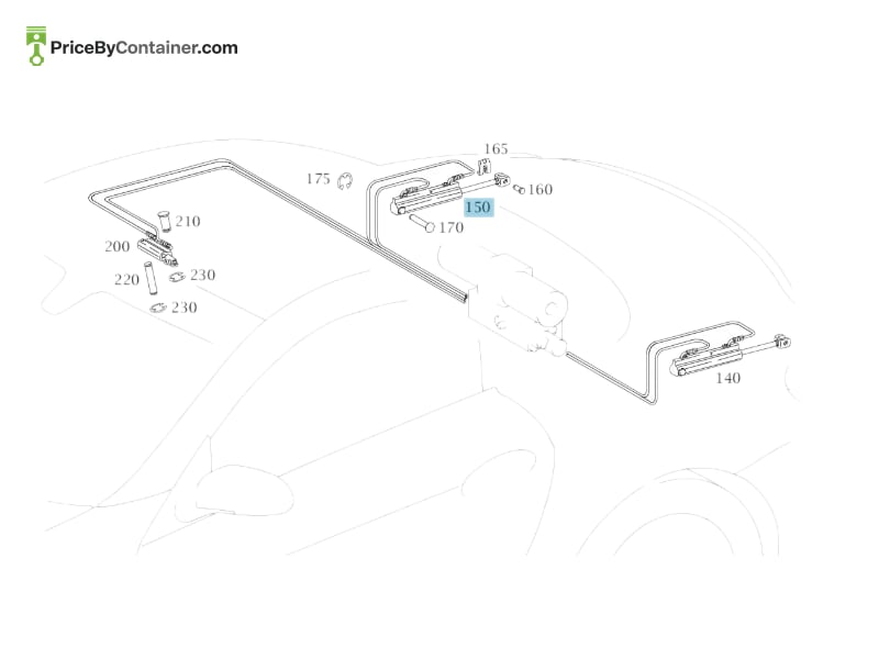 MERCEDES-BENZ 1718000472 — MERCEDES BENZ GENUINE DOORCYLINDER A1718000472