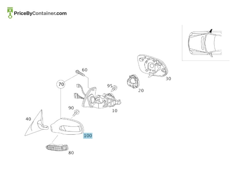 MERCEDES-BENZ 17181002649960 — MERCEDES BENZ GENUINE TRIM A17181002649960
