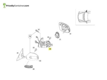 MERCEDES-BENZ 1718101676 — Mercedes-Benz Genuine Original New Frame Folding And Automatically Dimming With Memory 1718101676 The Mercedes-Benz…