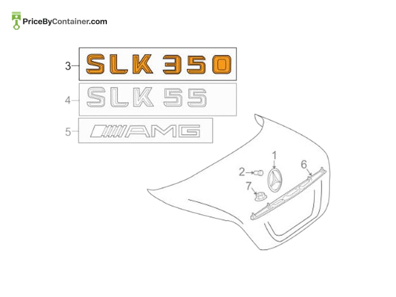 MERCEDES-BENZ 1718170615 — MERCEDES BENZ GENUINE TS MODEL PLATE A1718170615