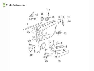 MERCEDES-BENZ 17182087109698 — Mercedes-Benz Genuine SWITCH FRONT LH 17182087109698
