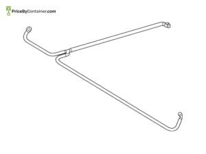 MERCEDES-BENZ 1718600392 — Mercedes-Benz Genuine WIPER HOSE 1718600392