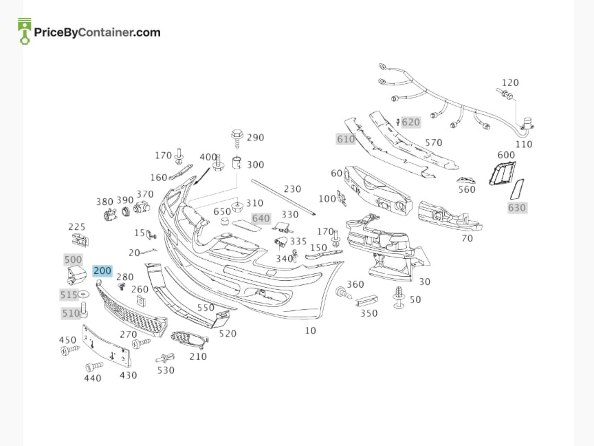 MERCEDES-BENZ 1718851023 — MERCEDES BENZ GENUINE COVER A1718851023