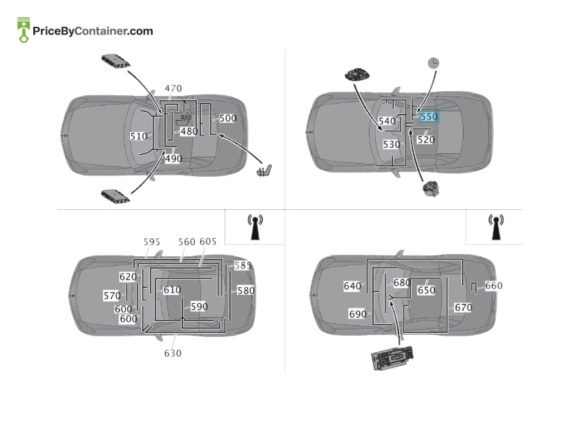 MERCEDES-BENZ 1725404808 — MERCEDES BENZ GENUINE SEAT ADJUSTER A1725404808