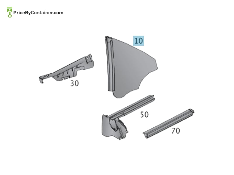 MERCEDES-BENZ 1726700100 — MERCEDES BENZ GENUINE CRANK WINDOW A1726700100
