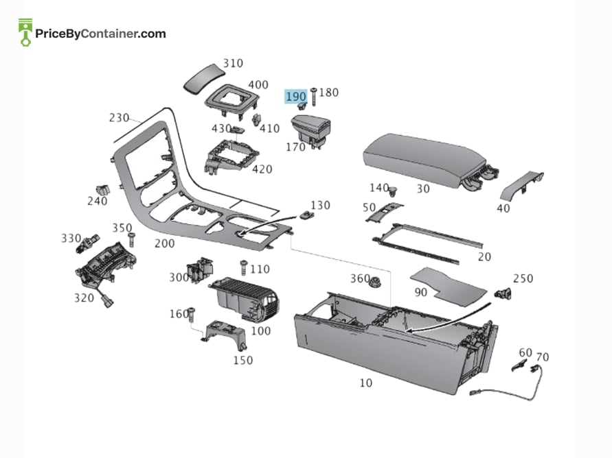 MERCEDES-BENZ 17268304089051 — MERCEDES BENZ GENUINE COVER A17268304089051