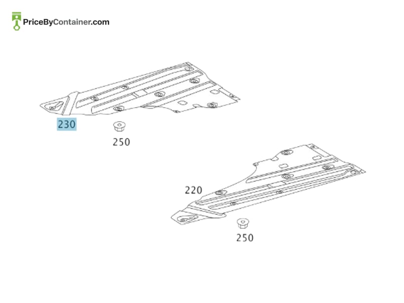 MERCEDES-BENZ 1726840418 — MERCEDES BENZ GENUINE SUBSTRUCTURE A1726840418