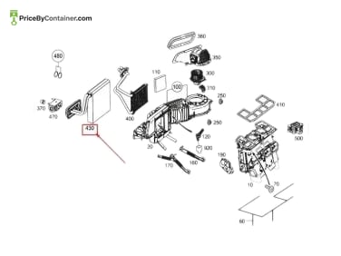 MERCEDES-BENZ 1728300058 — Mercedes-Benz Genuine EVAPORATOR 1728300058