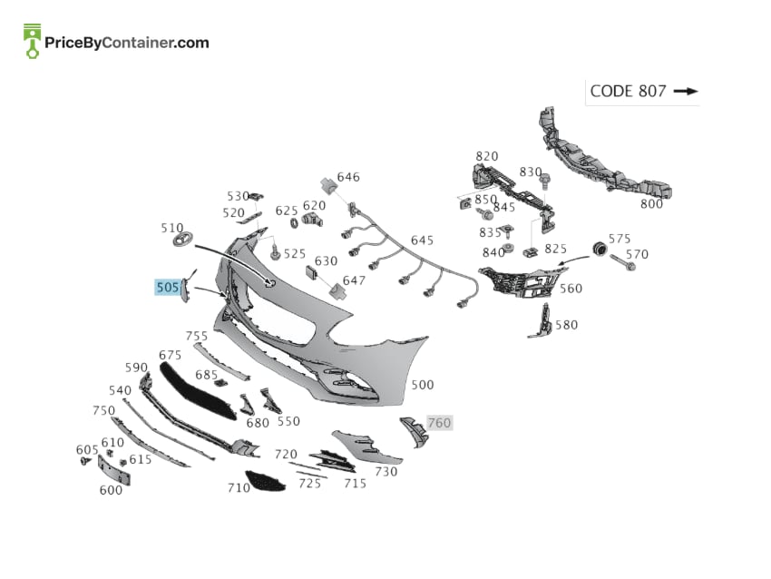 MERCEDES-BENZ 17288507009999 — MERCEDES BENZ GENUINE TOWING EYE COVER A17288507009999
