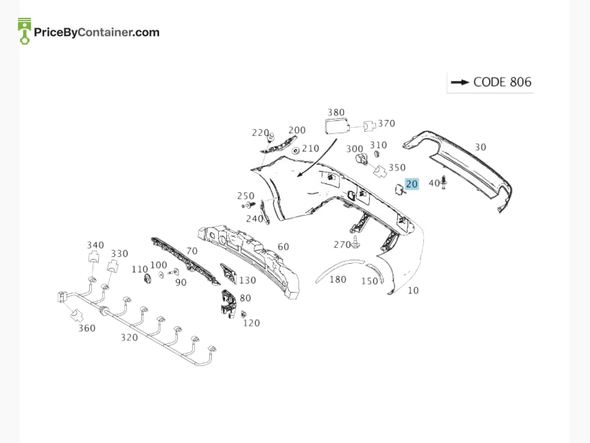MERCEDES-BENZ 17288529239999 — MERCEDES BENZ GENUINE COVER, TOWING EYE A17288529239999