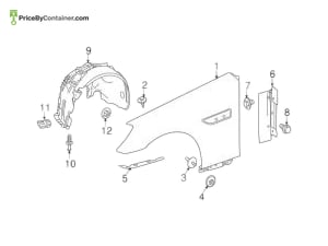 MERCEDES-BENZ 1728891195 — Mercedes-Benz Genuine INTERMEDIATE LAYER 1728891195