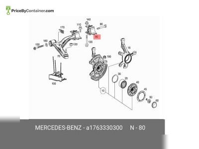 MERCEDES-BENZ 1763330300 — Mercedes-Benz Genuine BUSH 1763330300