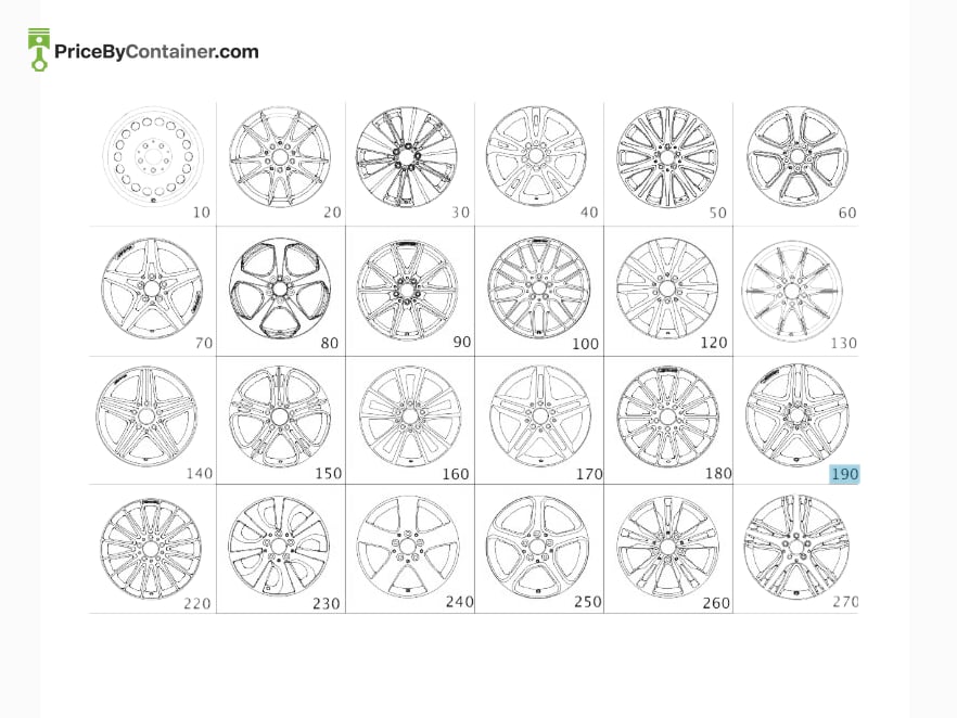 MERCEDES-BENZ 17640103027X23 — MERCEDES BENZ GENUINE SPOKE WHEEL A17640103027X23