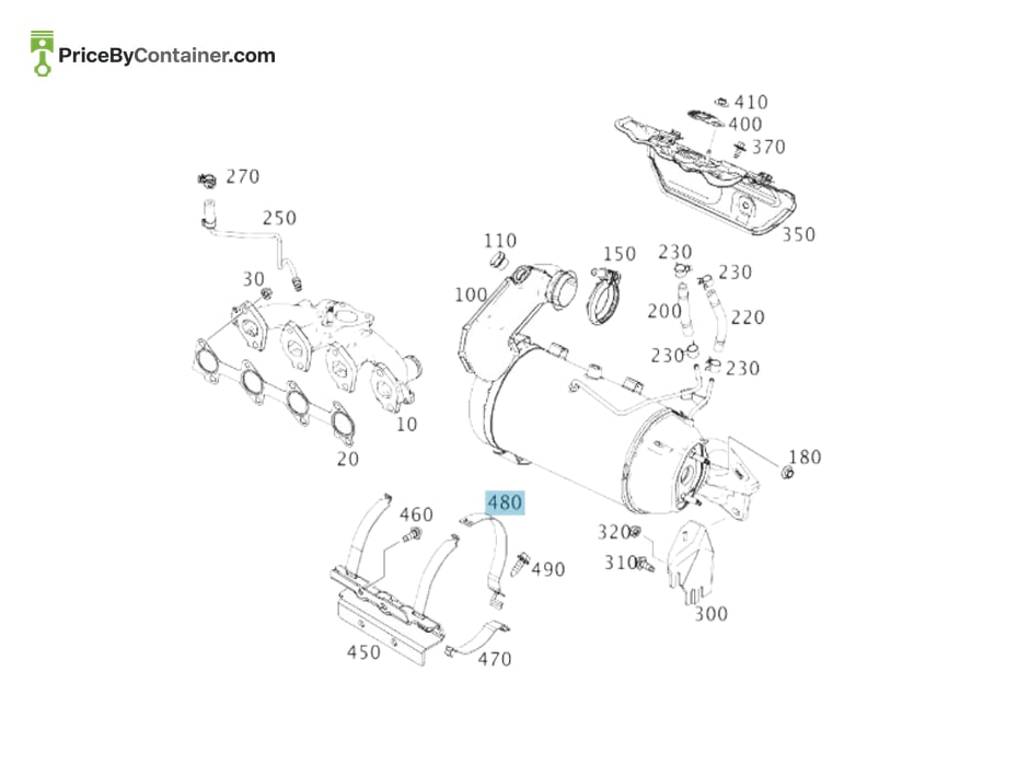 MERCEDES-BENZ 1764910021 — MERCEDES BENZ GENUINE TENSIONING STRAP 3
