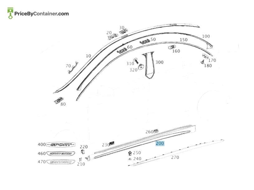 MERCEDES-BENZ 17669801549999 — MERCEDES BENZ GENUINE BUMPER A17669801549999