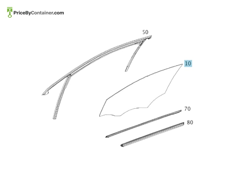 MERCEDES-BENZ 1767250500 — MERCEDES BENZ GENUINE FRONT LEFT A1767250500