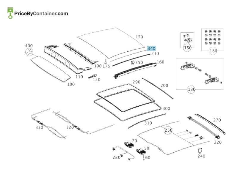 MERCEDES-BENZ 1767840077 — MERCEDES BENZ GENUINE TRAVEL LIMITER A1767840077