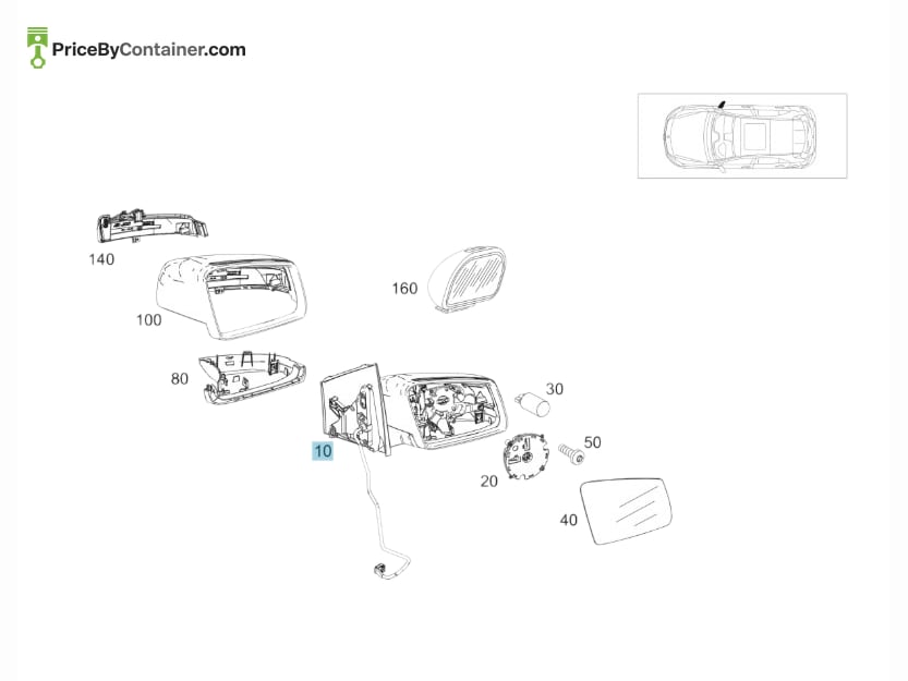 MERCEDES-BENZ 1768100600 — MERCEDES BENZ GENUINE COVER A1768100600