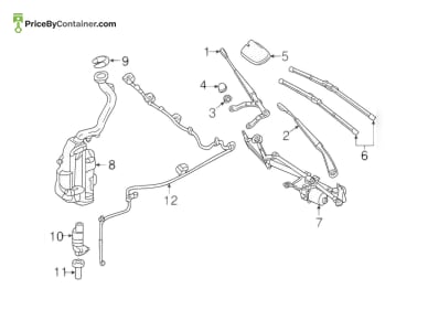 MERCEDES-BENZ 1768200144 — Mercedes-Benz Genuine WIPER ARM 1768200144