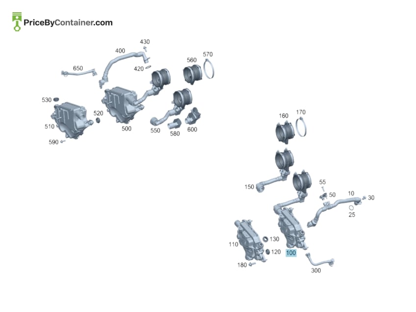 MERCEDES-BENZ 1770103307 — MERCEDES BENZ GENUINE OIL SEPARATOR A1770103307