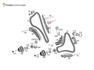 MERCEDES-BENZ 1770524000 — Mercedes-Benz Genuine CHAIN SLIDING RAIL 1770524000