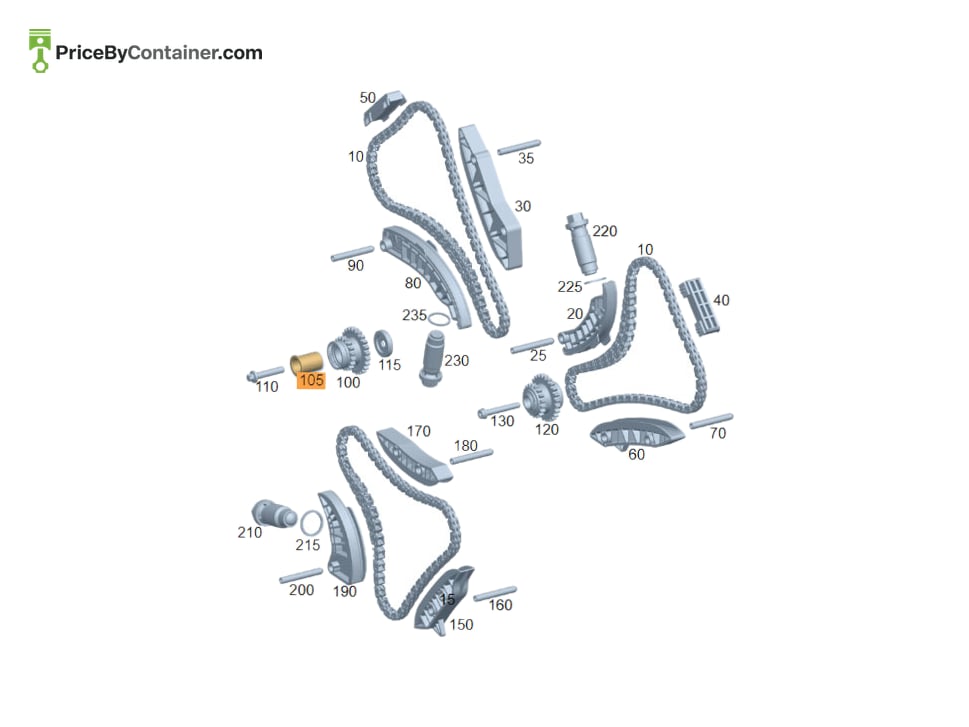 MERCEDES-BENZ 1770524300 — MERCEDES BENZ GENUINE BEARING BOLT A1770524300