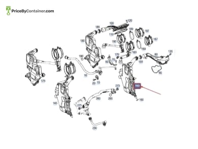 MERCEDES-BENZ 1770782400 — Mercedes-Benz Genuine OIL SEPRATOR 1770782400