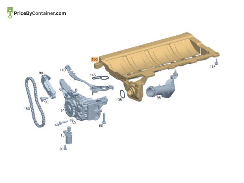 MERCEDES-BENZ 1771800500 — MERCEDES BENZ GENUINE OIL PIPE A1771800500