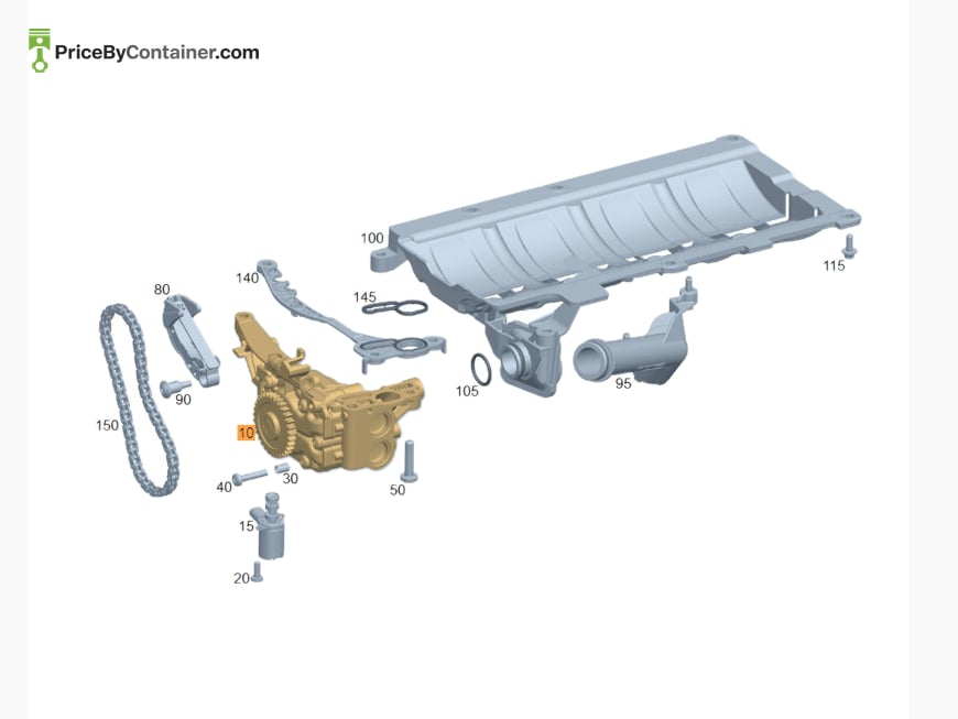 MERCEDES-BENZ 1771807700 — MERCEDES BENZ GENUINE OIL PUMP A1771807700