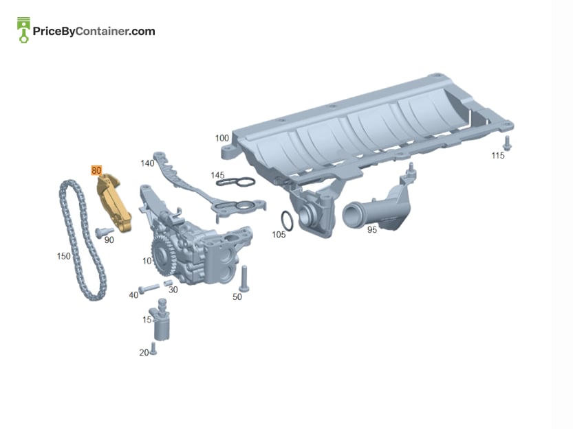 MERCEDES-BENZ 1771810159 — MERCEDES BENZ GENUINE CHAIN TENSIONING LEVER A1771810159