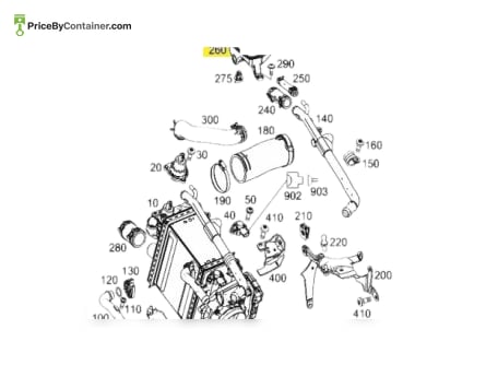 MERCEDES-BENZ 1772000885 — MERCEDES BENZ GENUINE EXPANSION RESERVOIR 1772000885