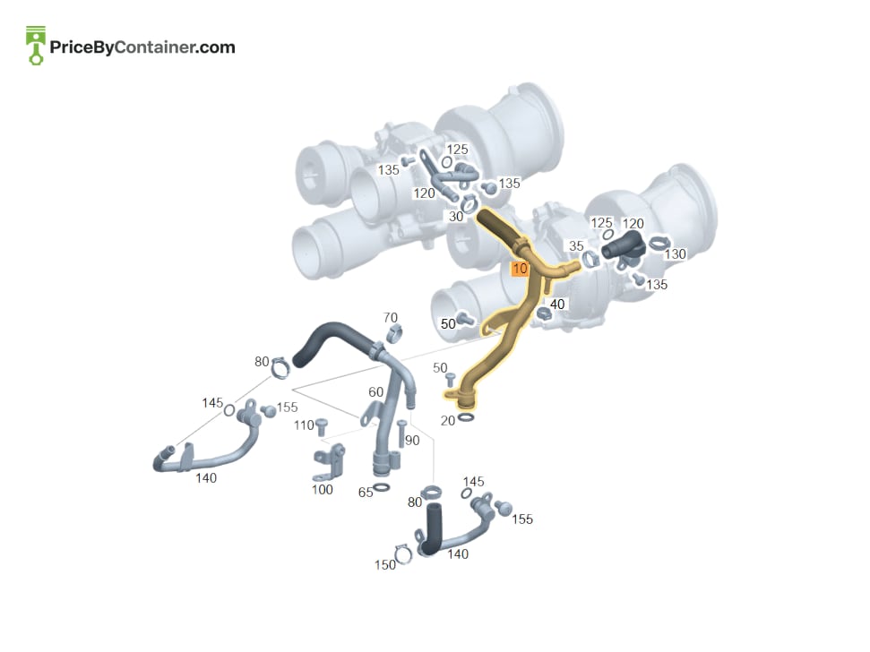 MERCEDES-BENZ 1772003251 — MERCEDES BENZ GENUINE HOSE A1772003251