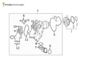 MERCEDES-BENZ 1772010300 — Mercedes-Benz Genuine ELASTOMER-MOLDED SEAL 1772010300