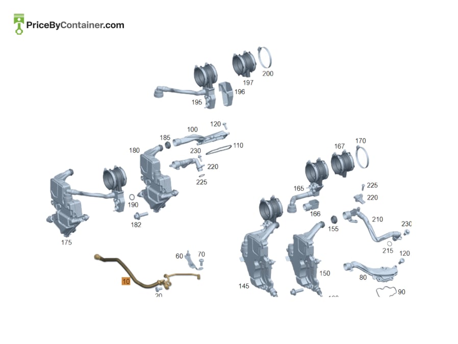 MERCEDES-BENZ 1772031217 — MERCEDES BENZ GENUINE HOSE A1772031217