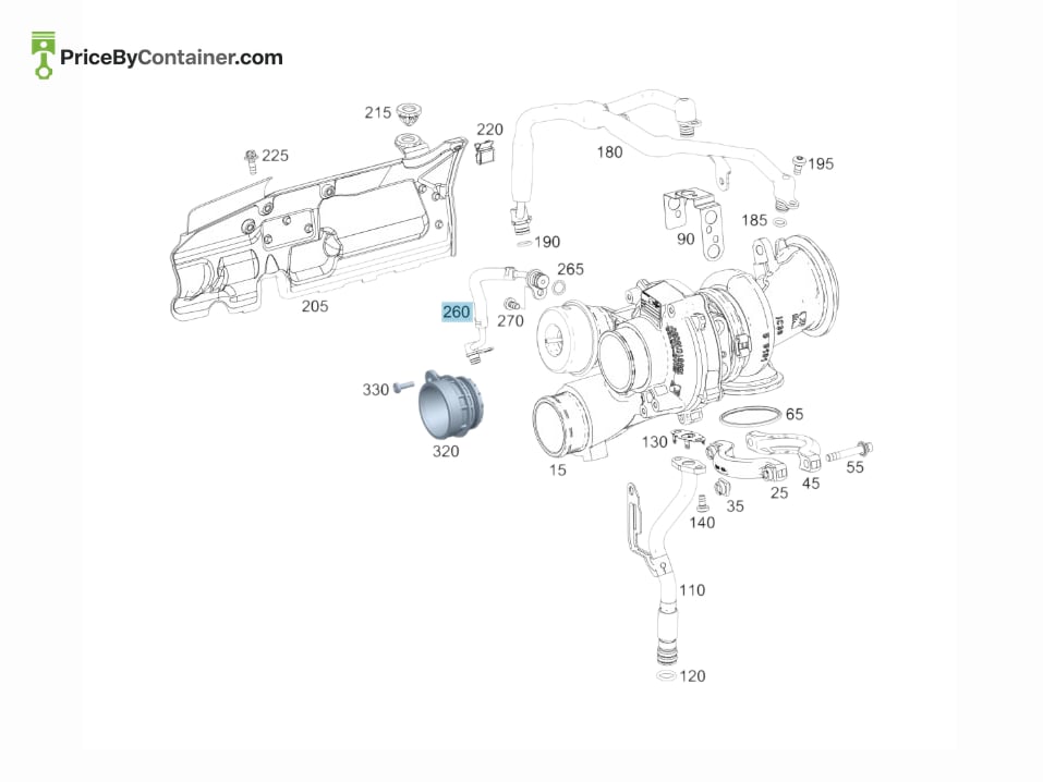 MERCEDES-BENZ 1772031517 — MERCEDES BENZ GENUINE VENT HOSE A1772031517