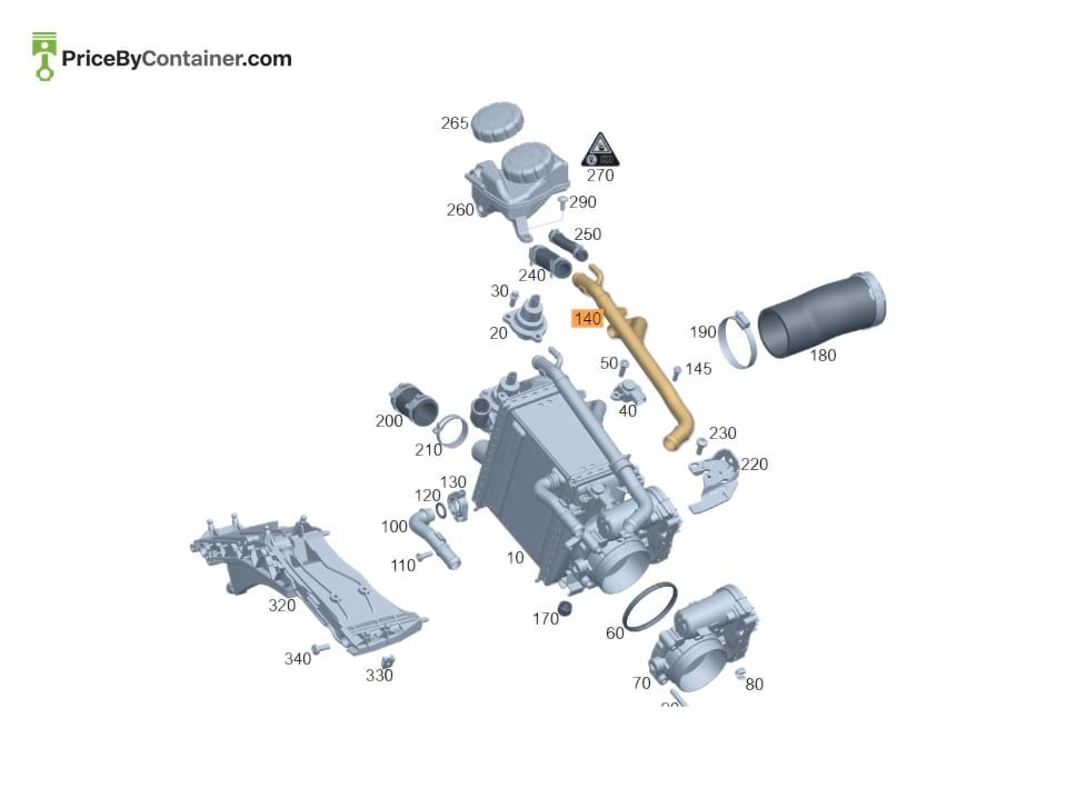 MERCEDES-BENZ 1772031700 — MERCEDES BENZ GENUINE RETURN LINE A1772031700