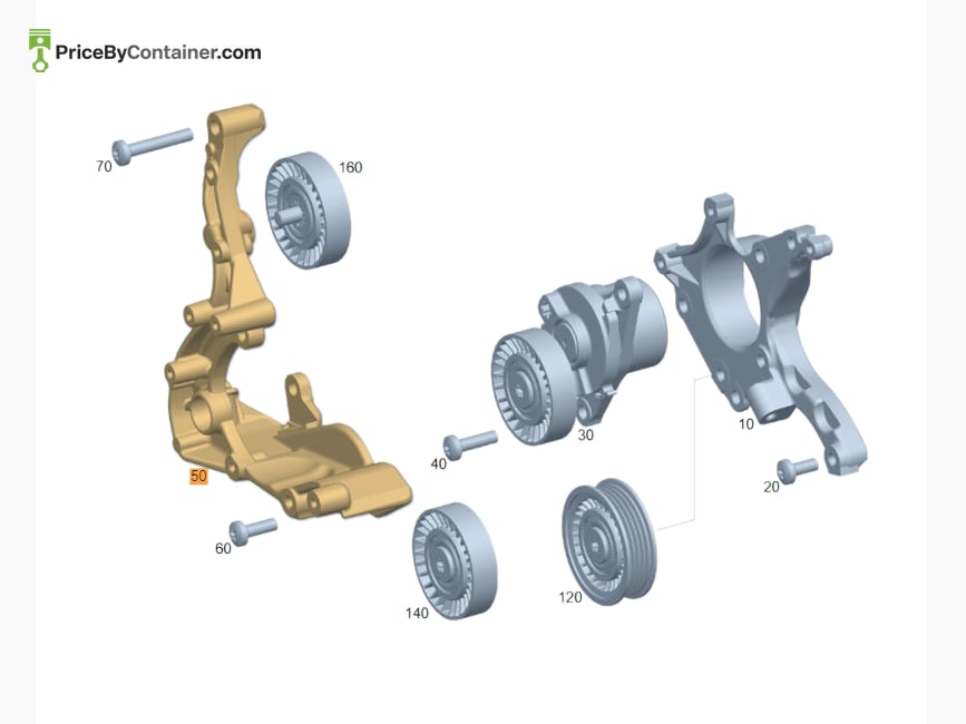MERCEDES-BENZ 1772240500 — MERCEDES BENZ GENUINE BELT TENSIONER A1772240500
