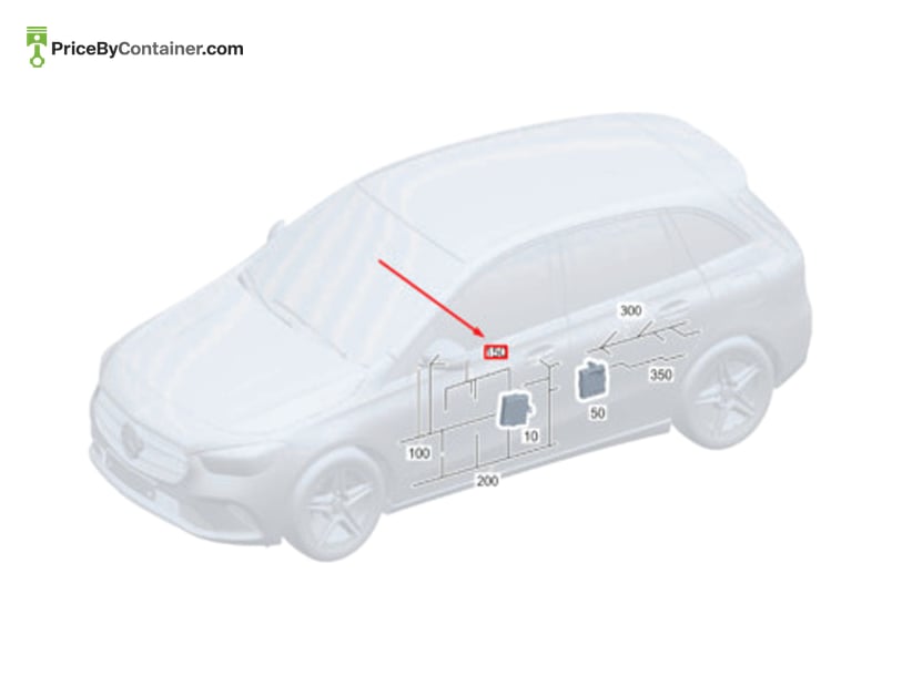 MERCEDES-BENZ 1775406609 — MERCEDES BENZ GENUINE ELECTRICAL WIRING HARNESS A1775406609