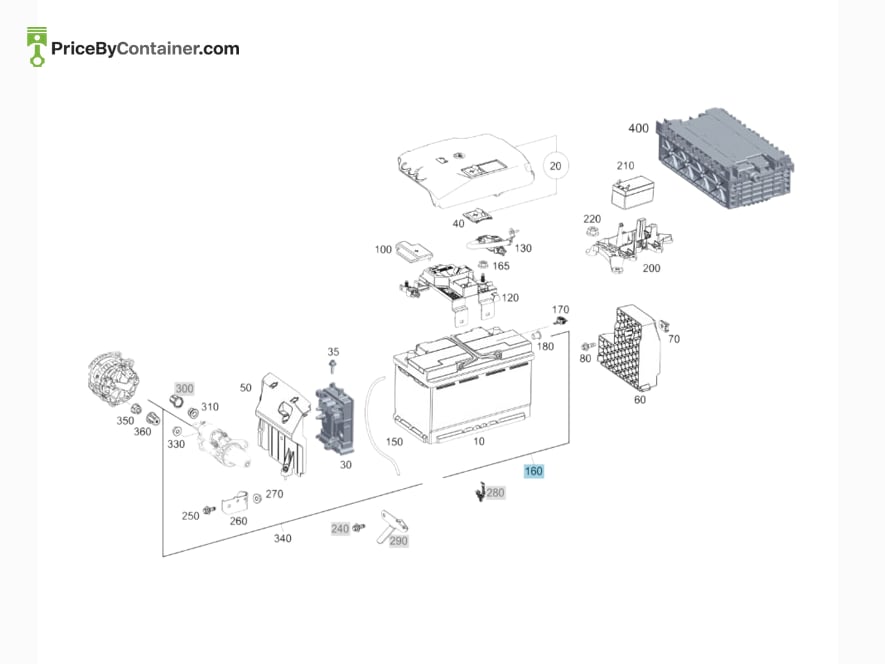 MERCEDES-BENZ 1775407932 — MERCEDES BENZ GENUINE ELECTRICAL WIRING HARNESS A1775407932
